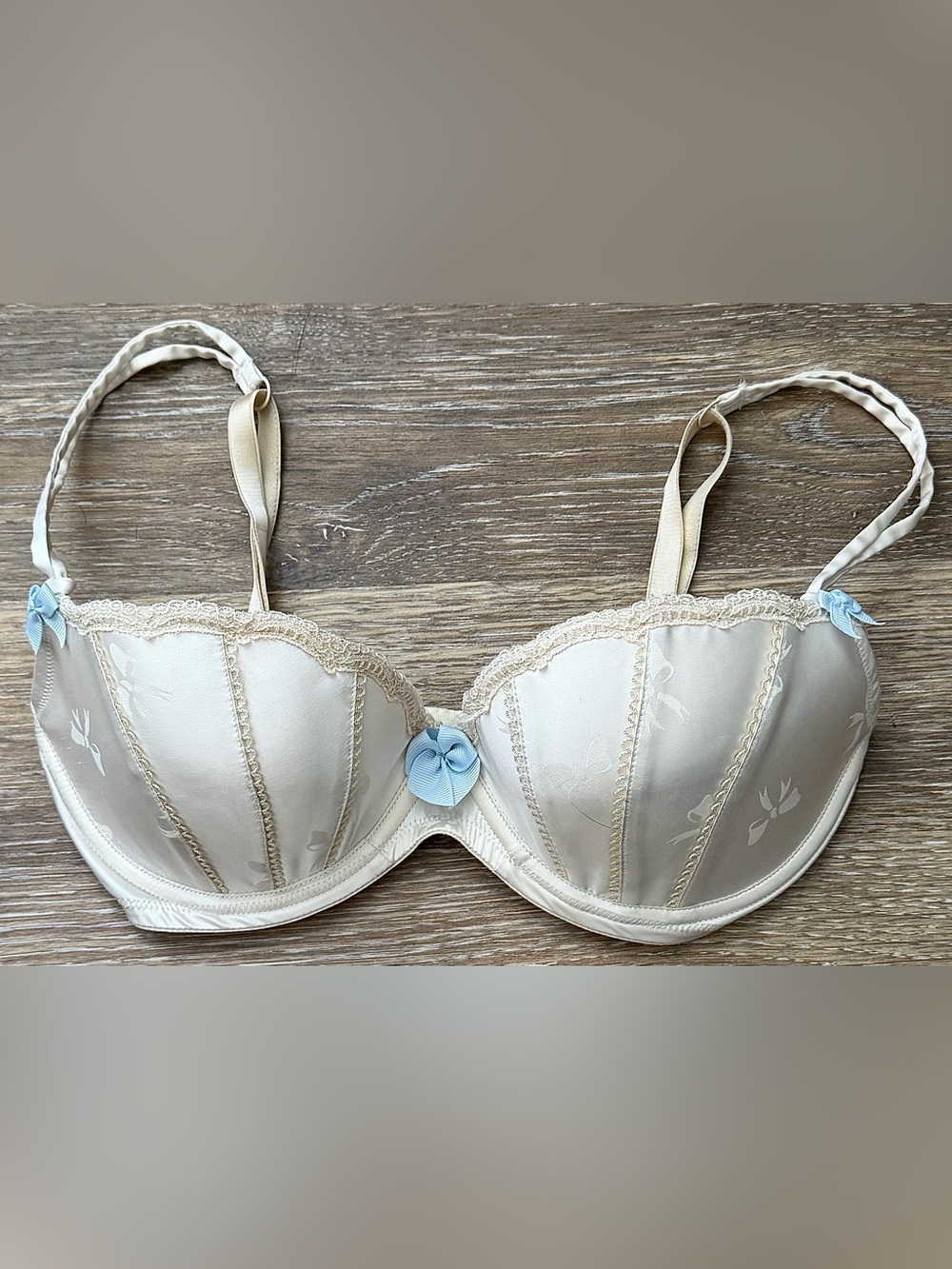 Victoria’s Secret Sexy Little Thing Balconette Bra Floral Lace 34D Push-Up